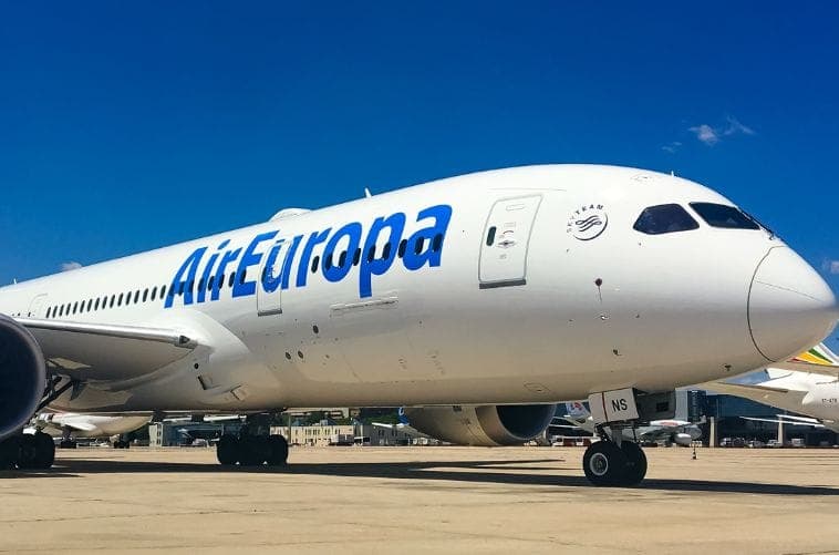 Air Europa extendió hasta el 31 de enero suspensión de vuelos entre Madrid y Caracas