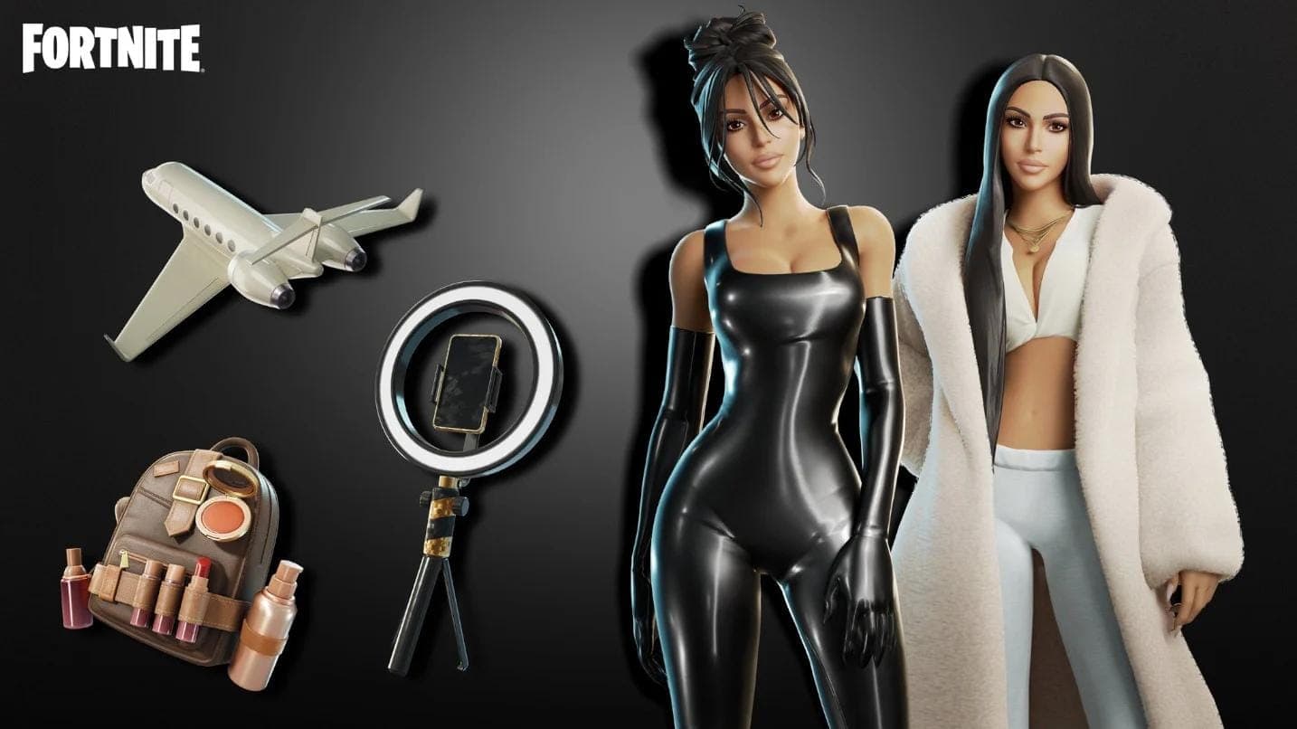 Fortnite lanzó nueva skin de Kim Kardashian en su Icon Series
